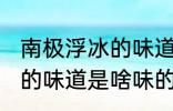 南极浮冰的味道是什么味的 南极浮冰的味道是啥味的