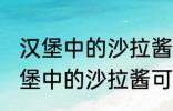 汉堡中的沙拉酱可以用炼乳代替吗 汉堡中的沙拉酱可不可以用炼乳代替