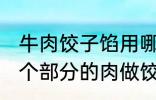 牛肉饺子馅用哪个部位的牛肉 牛的那个部分的肉做饺子馅比较好吃