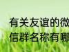 有关友谊的微信群名称 有关友谊的微信群名称有哪些